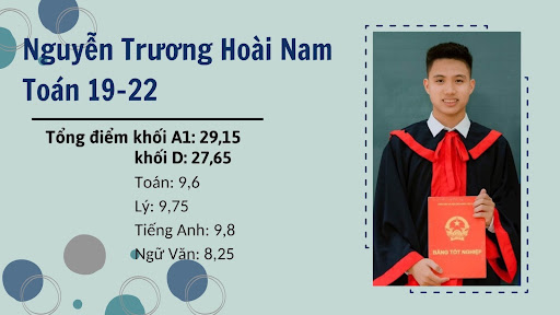 Nguyễn Trương Hoài Nam - Chàng trai chuyên toán “ẵm trọn” hai chiếc ghế thủ khoa khối A1 và D của trường THPT Chuyên Nguyễn Trãi